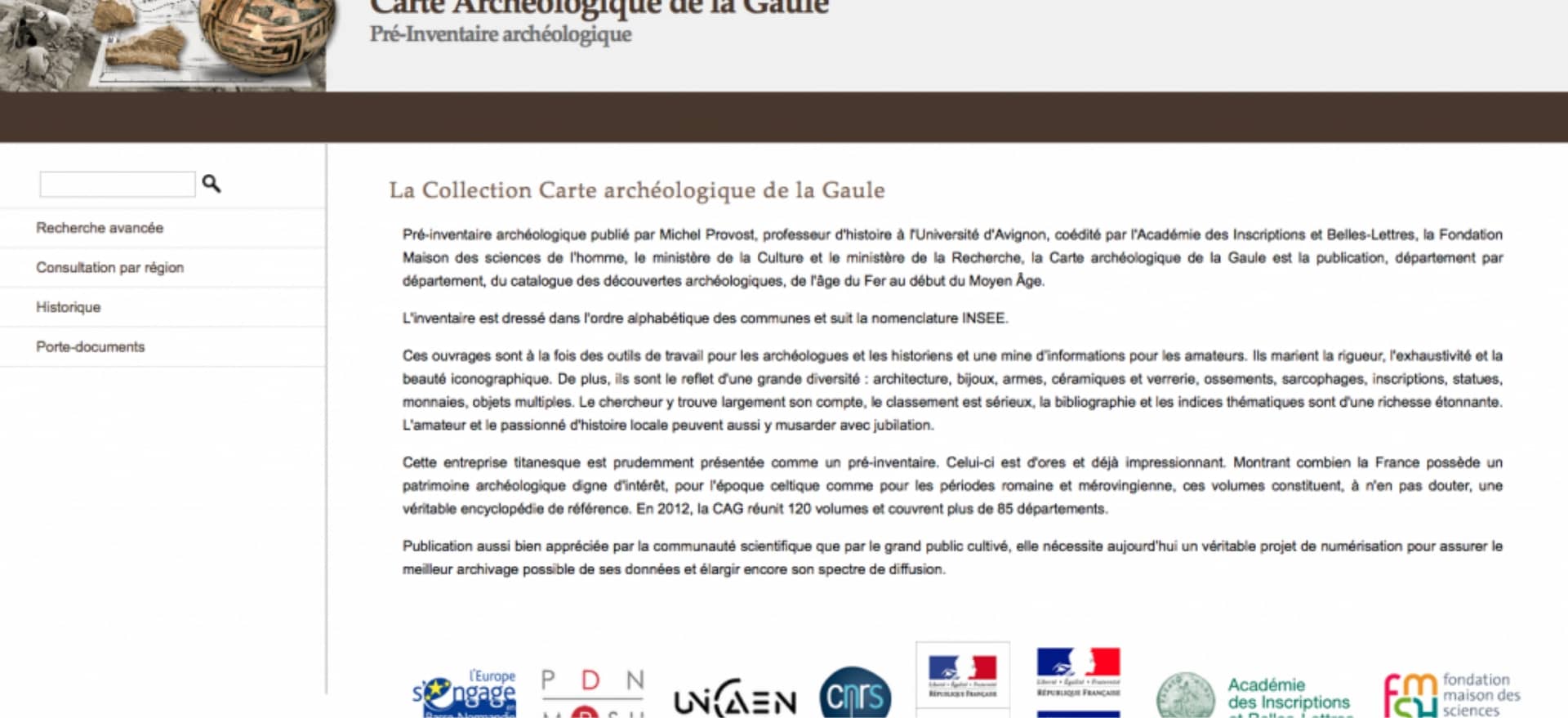 Archaeological map of Gaul